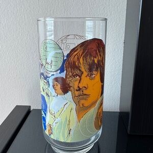 Vintage 1977 Luke Skywalker STAR WARS Burger King Drinking Glass